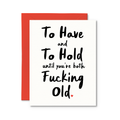 To Have and To Hold Wedding Card