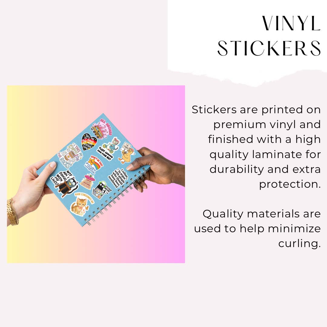 Thrift Store Girlie Sticker Cute Retro Thrifting Gift: Loose