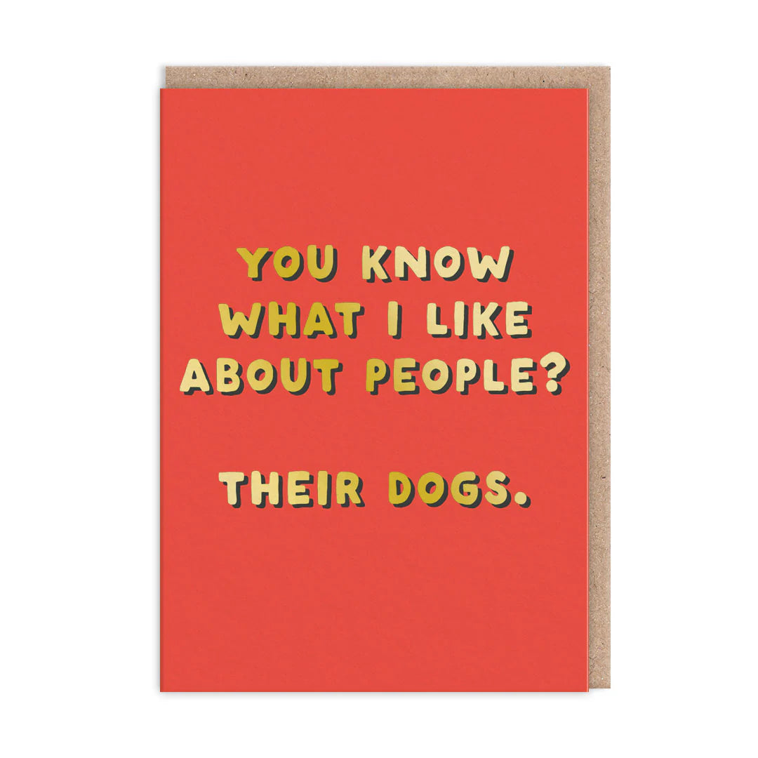 What I Like About People? Their Dogs Card