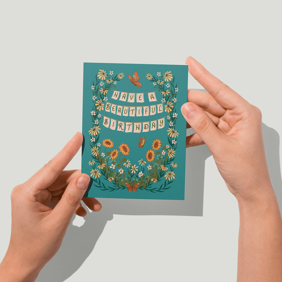 Cottagecore Wildflower Birthday Card