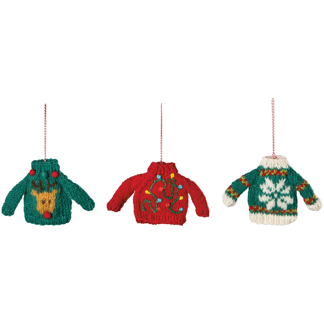 Ornament Wool Merry Knitmas - 3 Assorted Styles