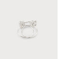 HOOPS THROUGH HAMMERED HEARTS 2657-SLV