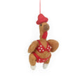 Handmade Felt Sizzlin' Turkey Christmas Decoration