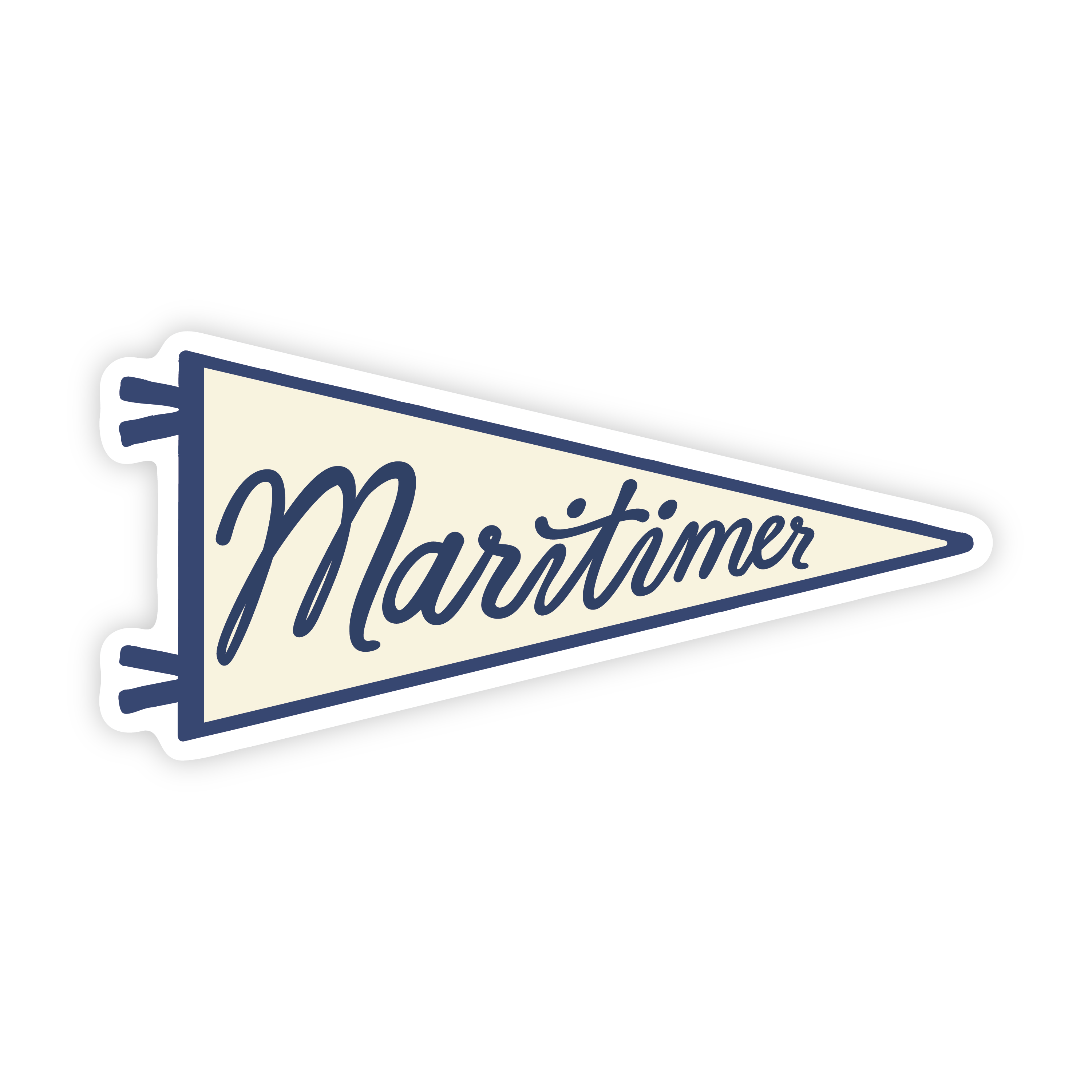 Maritimer - Nautical Pennant Vinyl Sticker