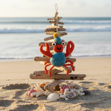 Handmade Felt Sammy Snowcrab Christmas Crab Decoration