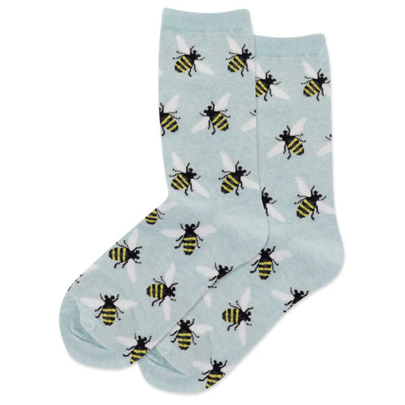 Bee Woman’s Socks Light Blue- HOTSOX