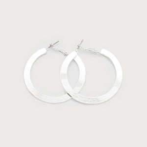 FLAT HOOPS 2693-SLV