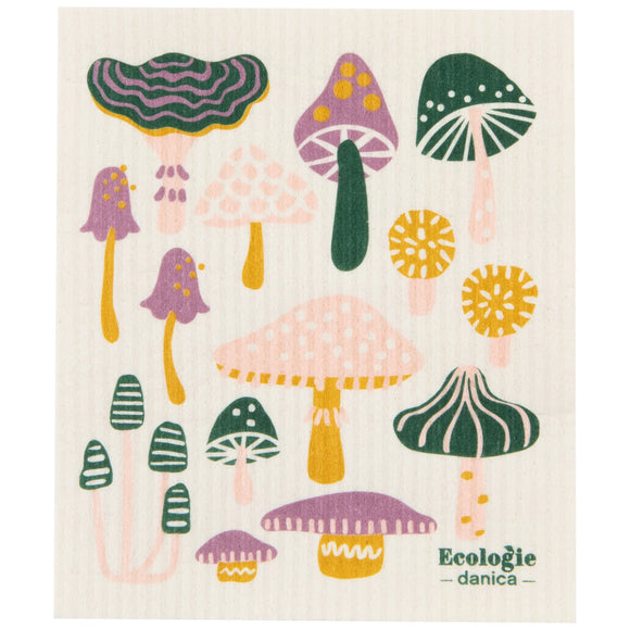Mushroom Gems Swedish Dishcloth - Danica Jubilee