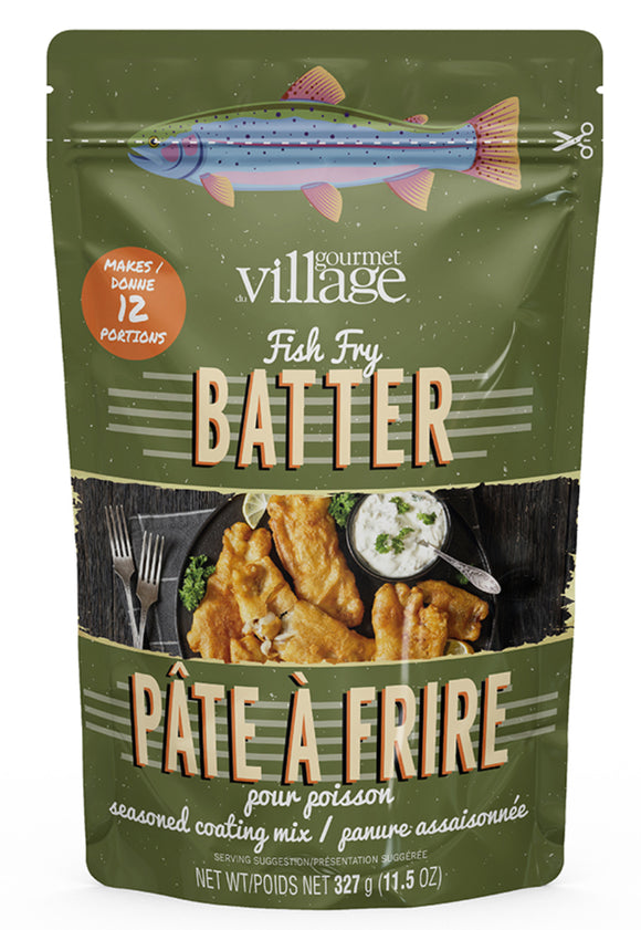 Seasoning fish fry batter pouch