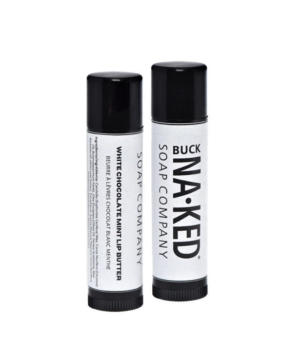 Buck Naked Lip Butter - White Chocolate Mint