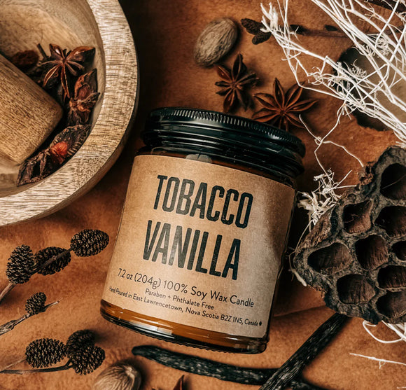 Tobacco vanilla Lawrencetown candle co.