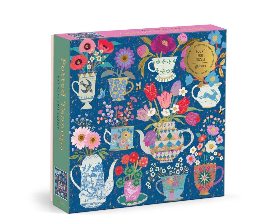 Victoria Ball Potted Teacups 500 Piece Foil Puzzle