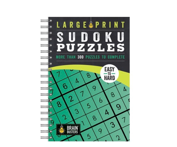 Large Print Sudoku Puzzles Green