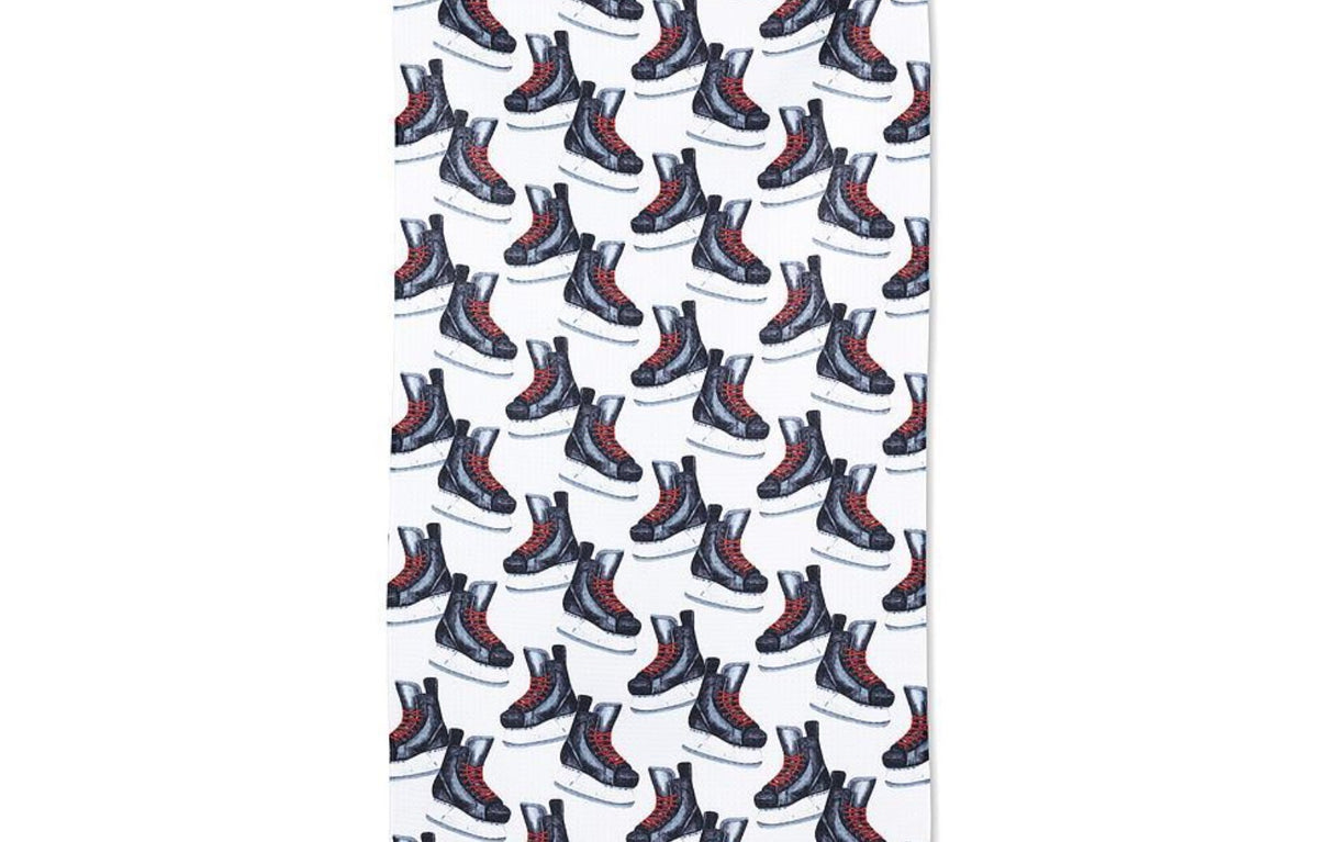 Hockey Skates Kitchen Towel
