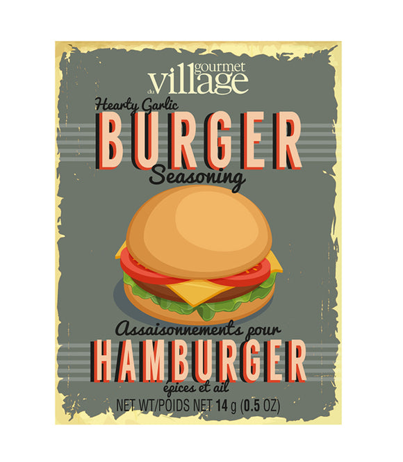 Seasoning burger garlic recipe box