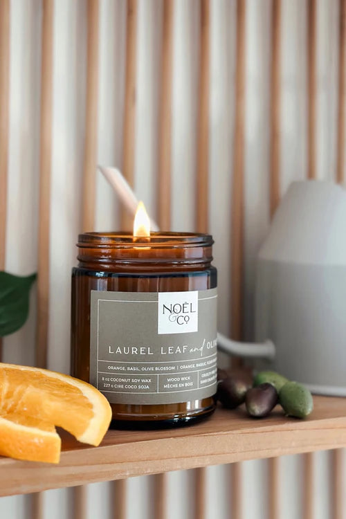 Laurel Leaf and Olive Noel & Co Candle