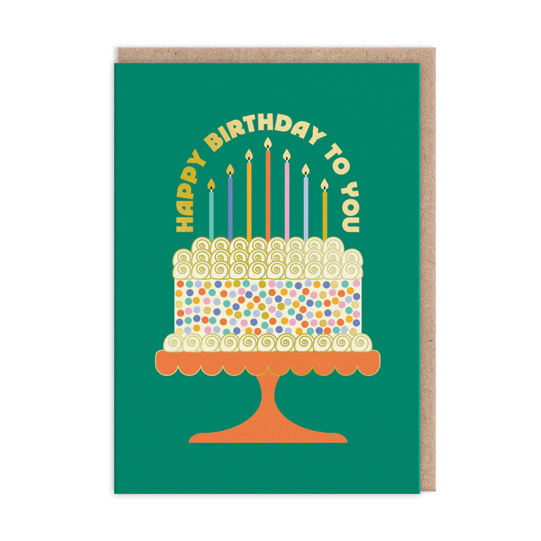 Happy Birthday To You Cake Card