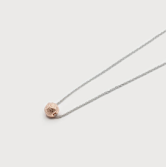 Little Textured Metal Ball On Delicate Chain-1609 MXR