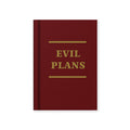 Evil plans hardcover notebook