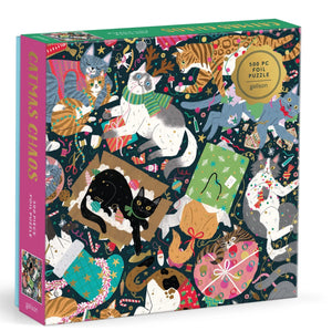 Catmas Chaos 500 piece puzzle