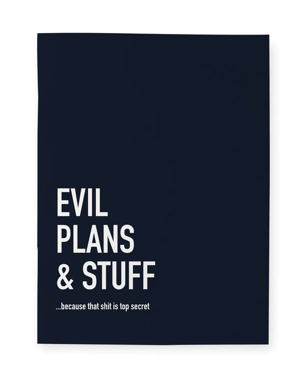 Evil Plans & Stuff Notebook