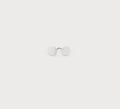 2641 SLV Flat Discs Earrings Caracol