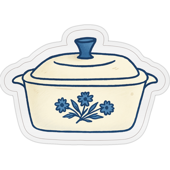 Casserole Dish Corringware Sticker