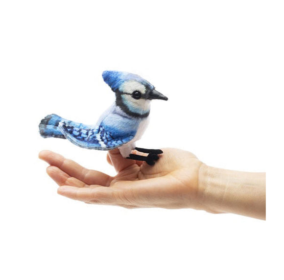 Mini blue Jay Finger Puppet