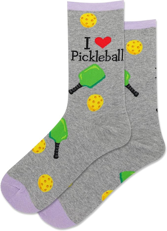 Pickleball Woman’s Socks Grey-HOTSOX