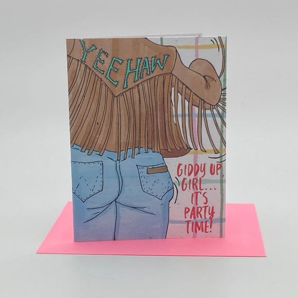 Yeehaw Giddy Up Girl - Seed Card
