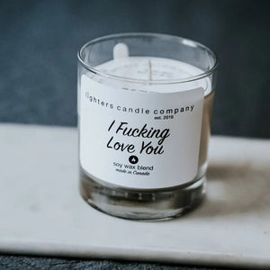 I Fucking Love You Candle - pomegranate