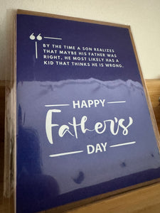 By The Time A Son Happy Father’s Day Card