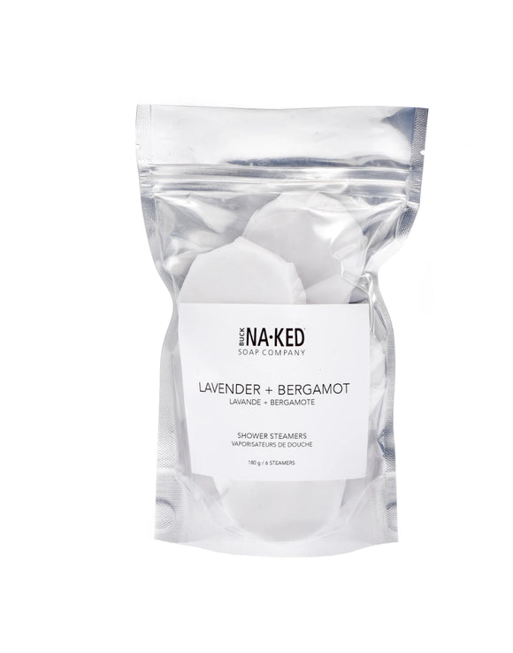 Buck Naked Shower Steamers - Lavender + Bergamot