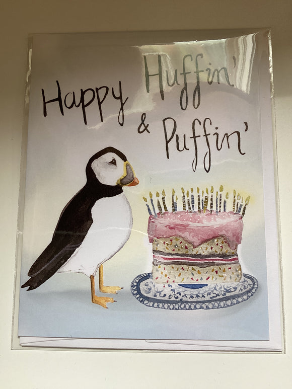 Happy Huffin & Puffin - Sarah Duggan Card
