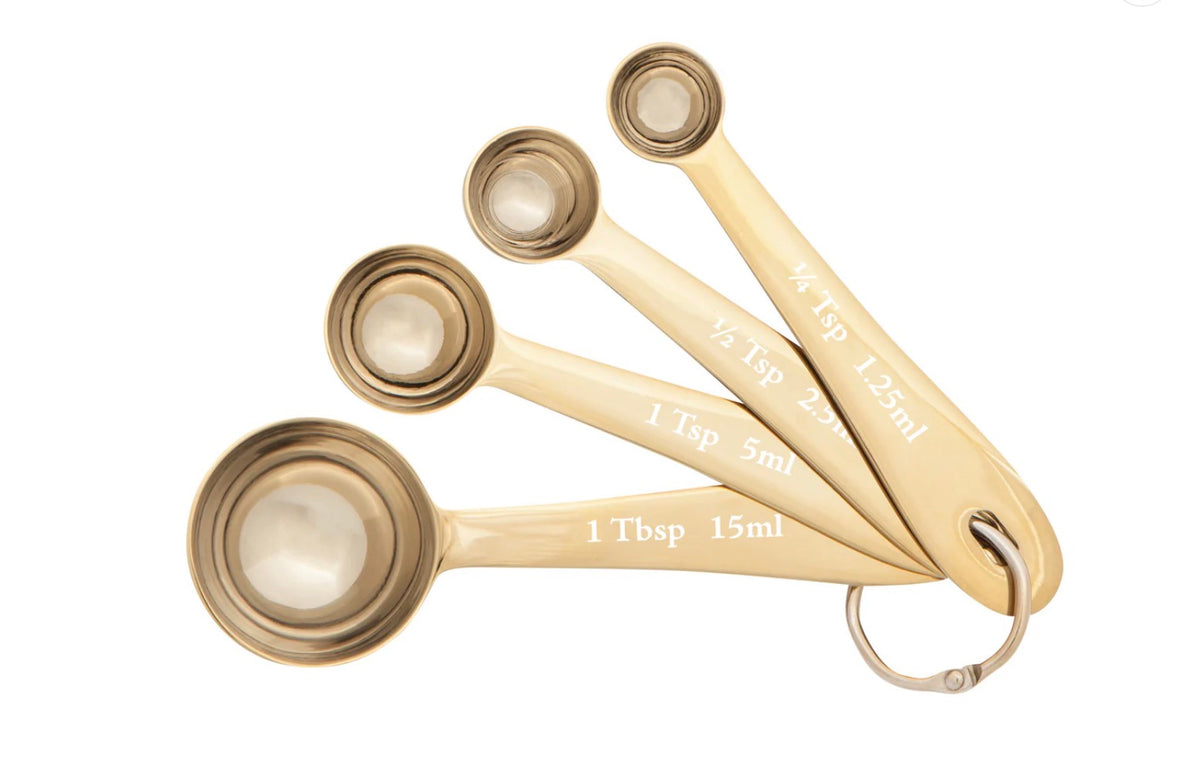 Set/4 Measuring Spoons Gold