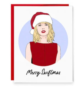 Merry Swiftmas Card - Taylor Swift Red Dress