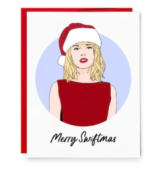 Merry Swiftmas Card - Taylor Swift Red Dress