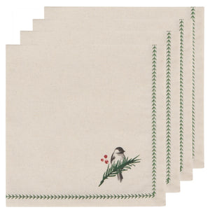 Forest Birds Napkins - Set of 4