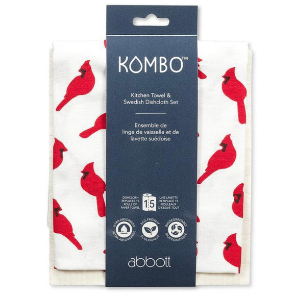 Cardinals Dishcloth & Kitchen Towel Set