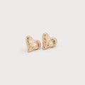 Hammered Heart on Posts 2785-GLD