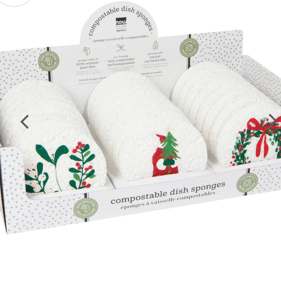 Tis the Season Compostable Sponge - each