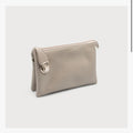 Crossbody bag with multi pockets & removable adjustable strap & wristlet-imitation leather 7012-LTG