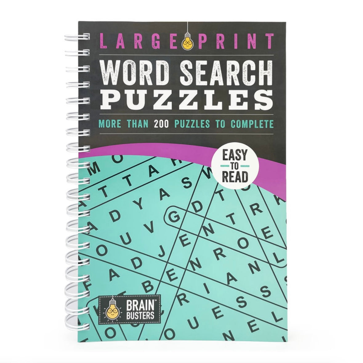 Large Print Word Search Puzzles Teal