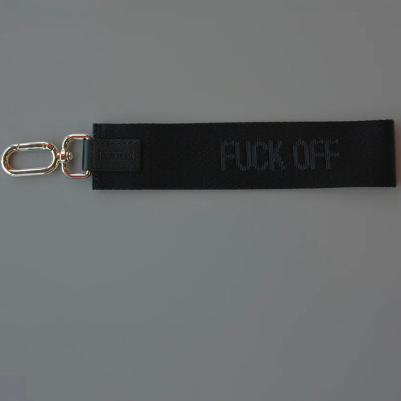 Fuck Off Wristlet Keychain