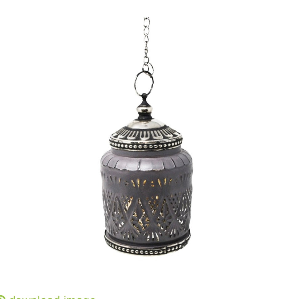 LANTERN MIKA Dark Grey LED