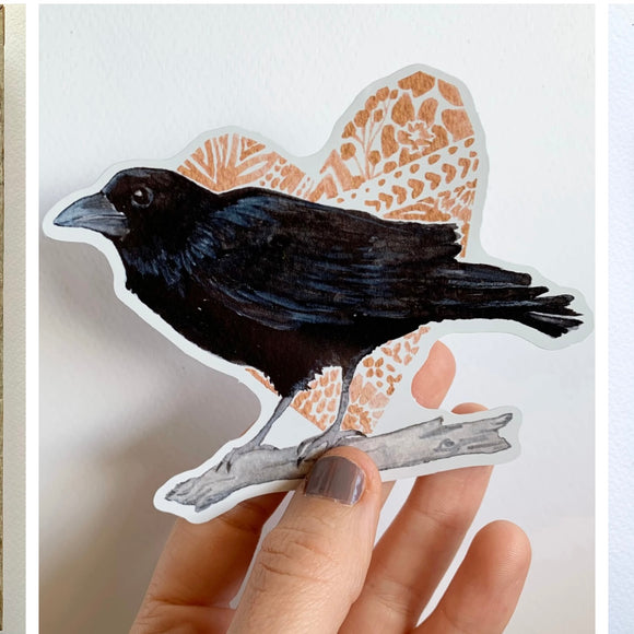 Crow Vinyl Sticker