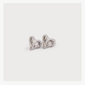 Hammered Heart on Posts 2785-SLV