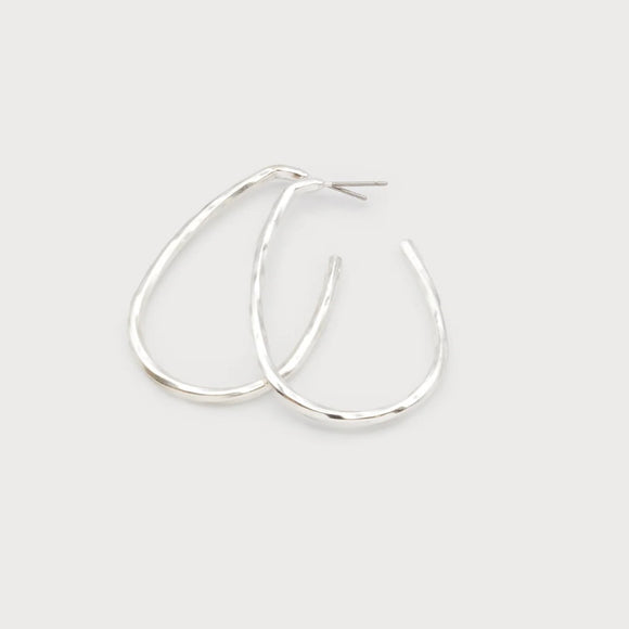 Twisted drop earring 2661-SLV