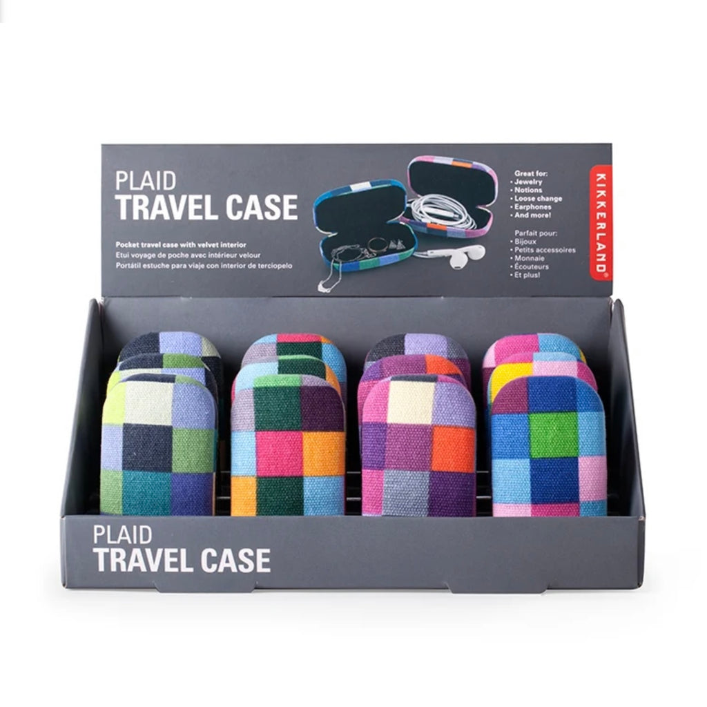 Plaid Pocket Travel Case