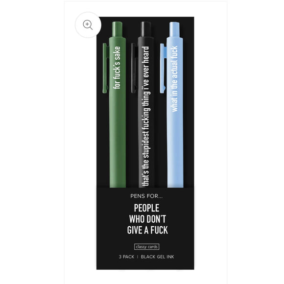 People Who Don’t Give a Fuck Pens